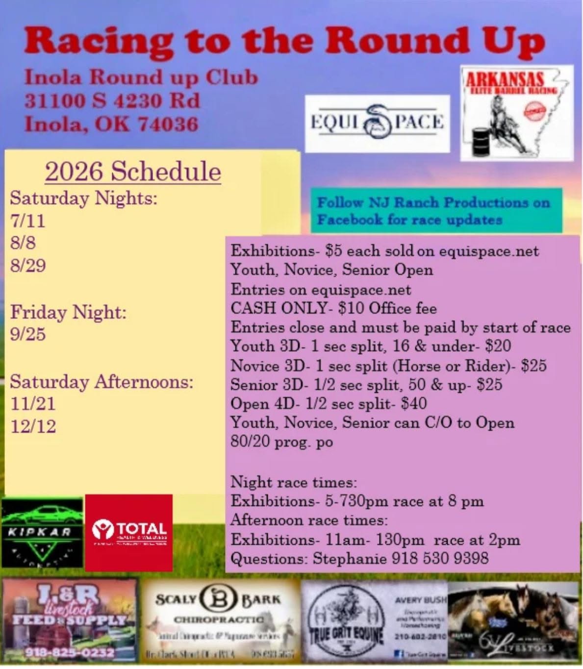 Racing to the Round up **Arkansas Elite** event flyer