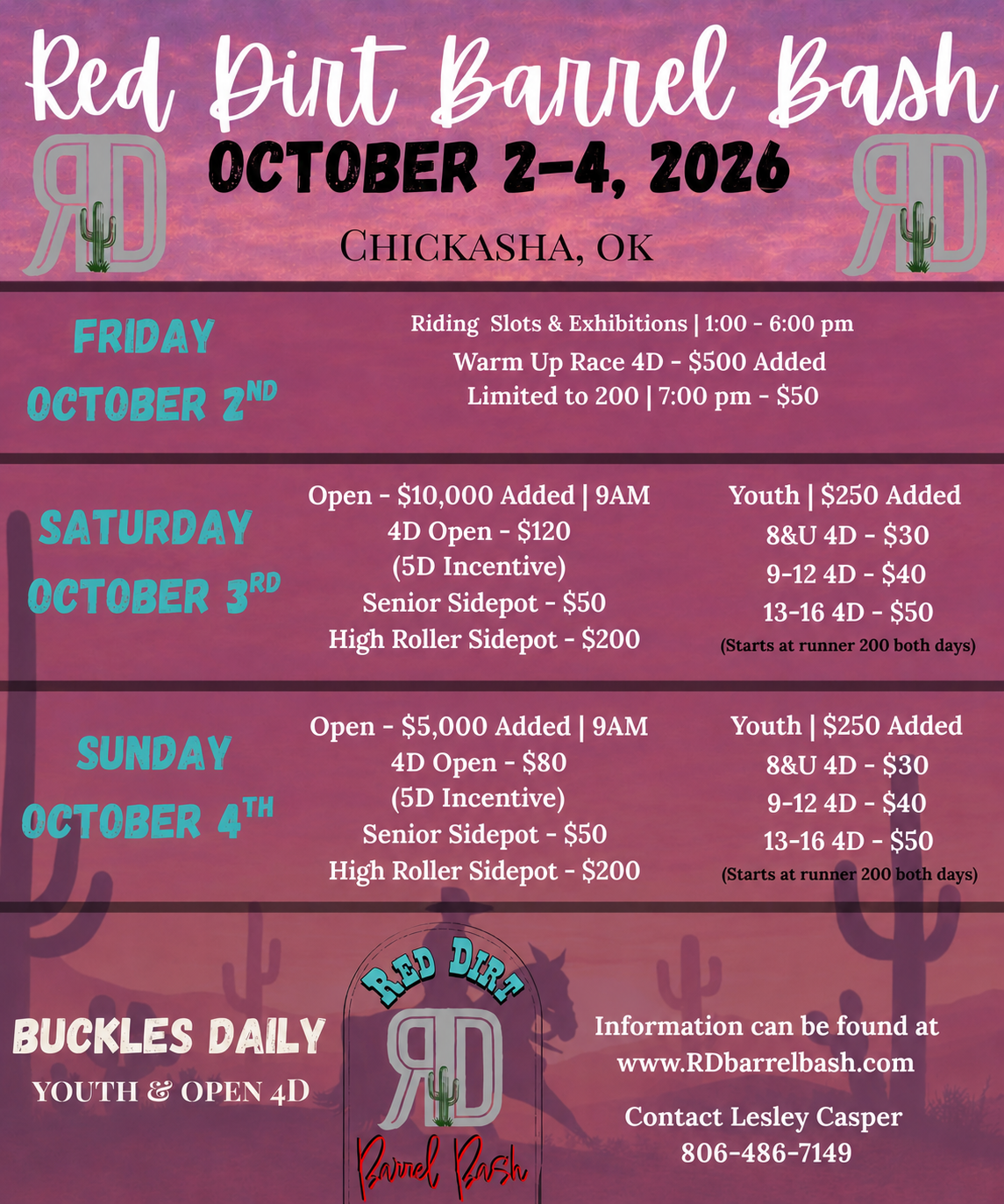 Red Dirt Barrel Bash event flyer