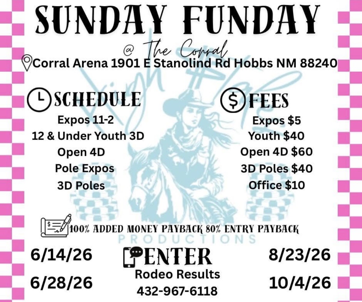 Sunday Funday @ The Corral event flyer