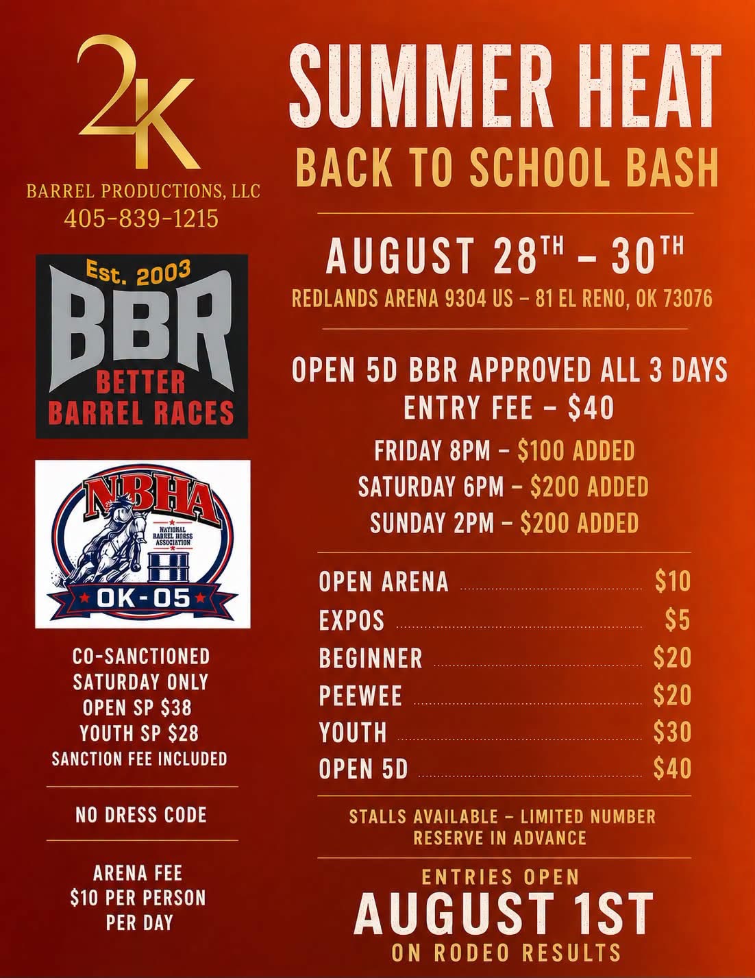 SUMMER HEAT BACK TO SCHOOL BASH event flyer