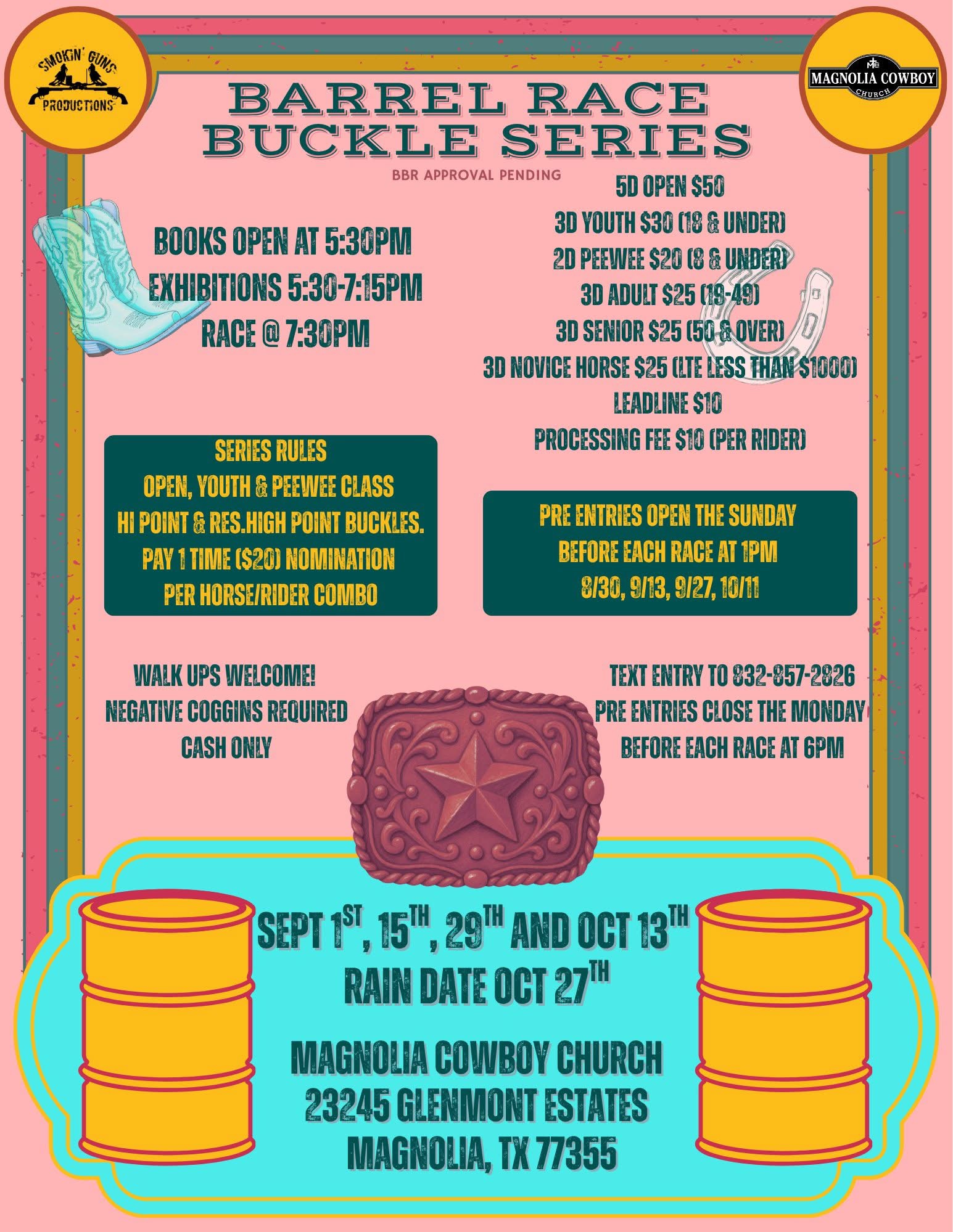 Magnolia Buckle Series event flyer