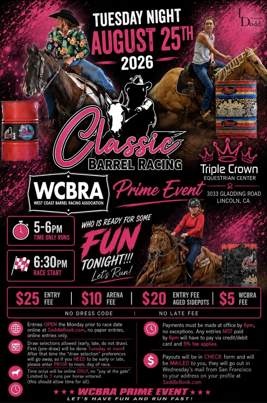 Barrel Race at Triple Crown Equestrian Event Center event flyer
