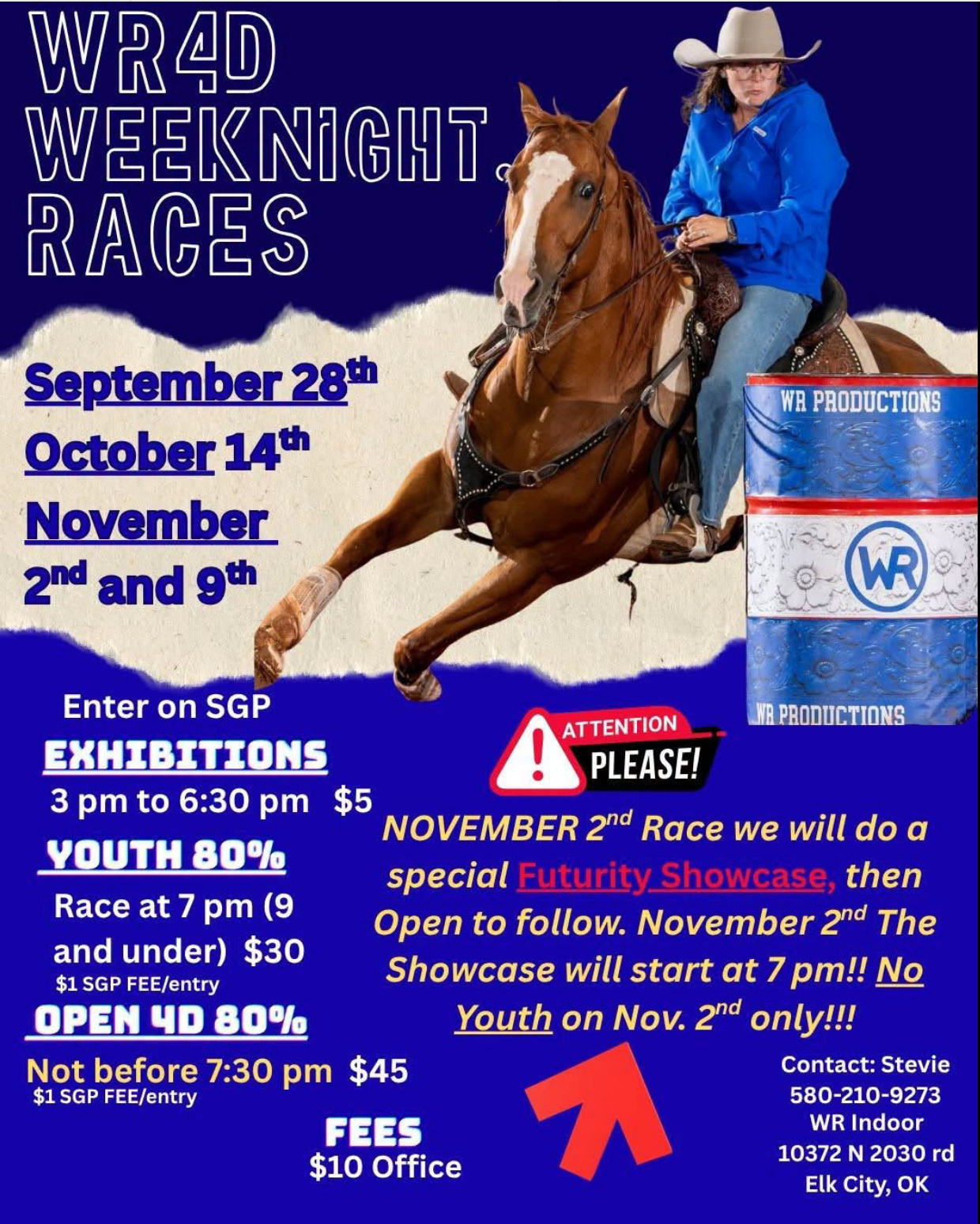 WR4D Weeknight Races event flyer