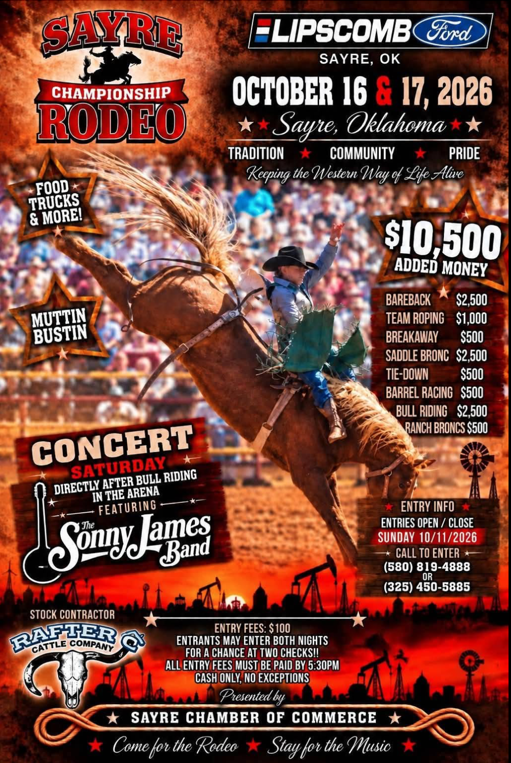 Sayre Championship Rodeo event flyer